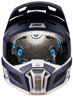 Kask dziecięcy enduro Leatt Moto 3.5 V25 z goglami czerwono-niebiesko-białymi