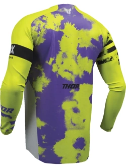 Bluza enduro dziecięca Thor Launchmode Bleach szaro-żółta