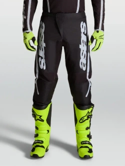 Spodnie cross Alpinestars MX Fluid Apex V2 czarno-srebrne
