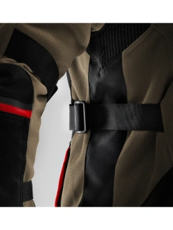 Kurtka motocyklowa tekstylna Rebelhorn Scandal 3 brązowo-czarno-czerwona