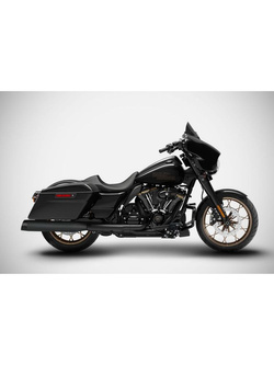 Tłumik motocyklowy Zard Touring Slip-On E5 Harley Davidson (wybrane modele) czarny matowy