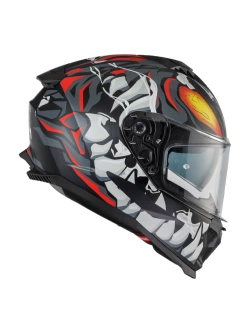 Kask integralny Premier Typhoon MO 92 BM czarno-czerwono-żółty
