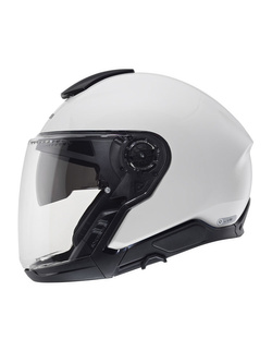 Zestaw: Kask otwarty Schuberth J2 biały + dedykowany interkom motocyklowy