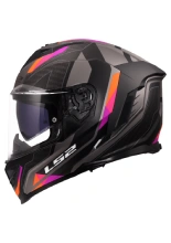 Kask integralny LS2 FF818 Storm III Sporty szaro-pomarańczowo-różowy