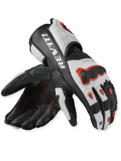 Rękawice motocyklowe REV’IT! Quantum 3 biało-czerwone