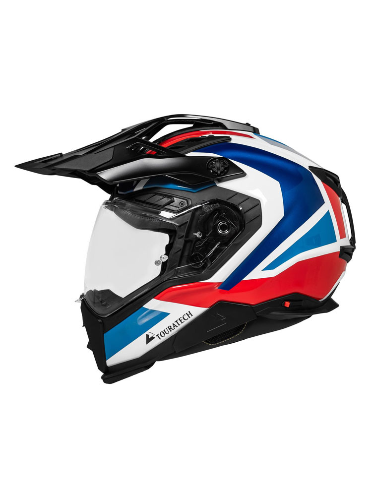 Kask adventure Touratech Aventuro Pro Carbon czarno-niebiesko-czerwony