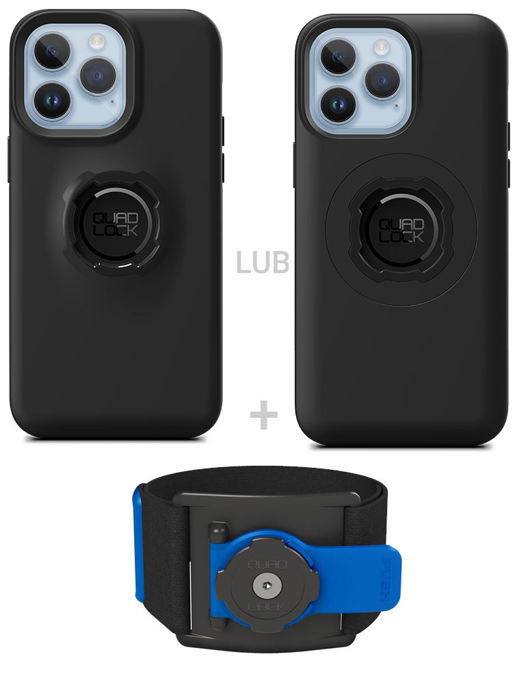Zestaw do biegania: etui na telefon iPhone 14 Pro Max + opaska sportowa Quad Lock