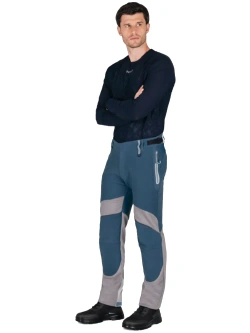 Spodnie motocyklowe tekstylne Knox Urbane Pro Move niebiesko-szare