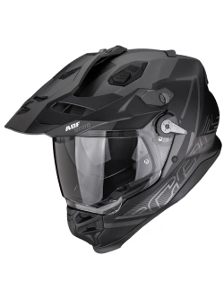 Kask adventure Scorpion ADF-9000 Air Summit czarno-srebrny matowy