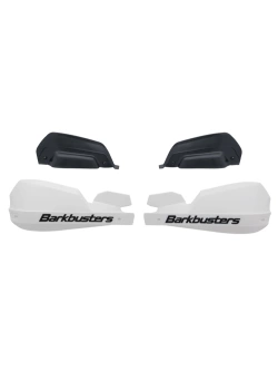 Osłony dłoni Barkbusters VPS z regulowanymi deflektorami, biało-czarne + zestaw montażowy BMW F 650 GS (-07), G 650 GS (08-10)