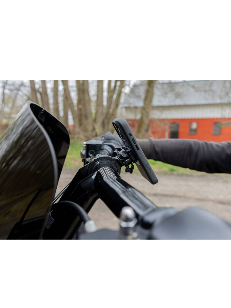 Uchwyt montowany na kierownicy motocykla Quad Lock PRO duży czarny