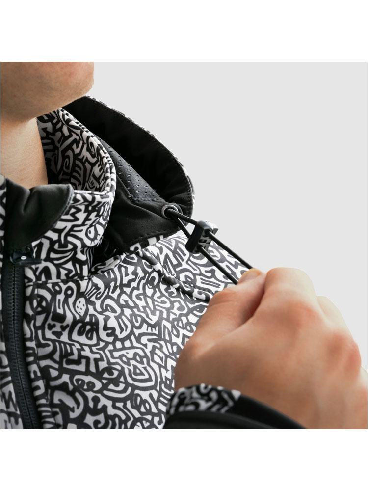 Kurtka motocyklowa tekstylna Rebelhorn Slash czarno-biała