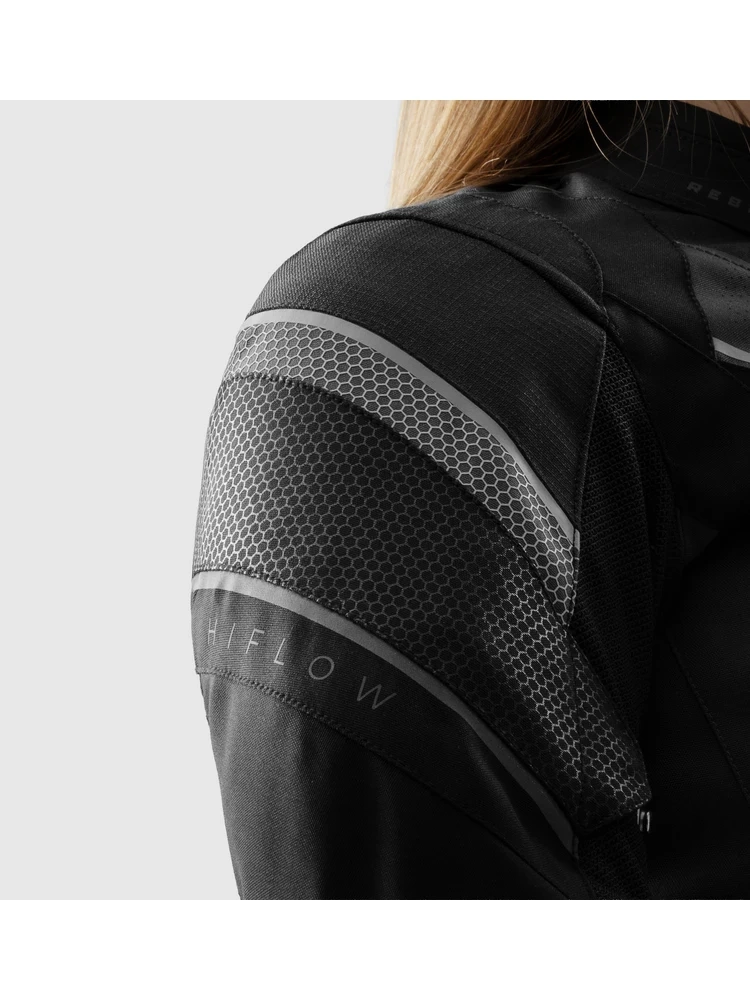 Kurtka motocyklowa damska tekstylna Rebelhorn Hiflow V czarna