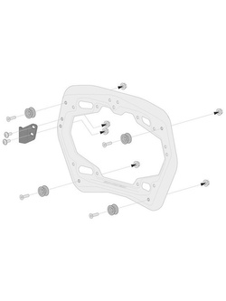 Zestaw: kufry boczne TRAX ADV + stelaże PRO SW-MOTECH 45/37 L do motocykla Triumph Tiger 900/GT/Rally/Pro (20-) [pojemność 45 + 37L]