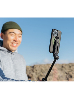 Zestaw: etui MAG na telefon iPhone 16e (magnetyczne) + statyw/ selfie stick Quad Lock