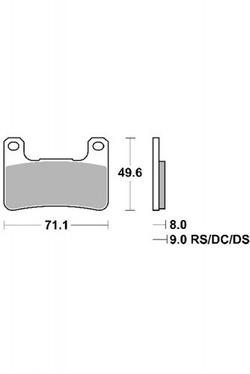 KLOCKI HAMULCOWE SBS 806 DC