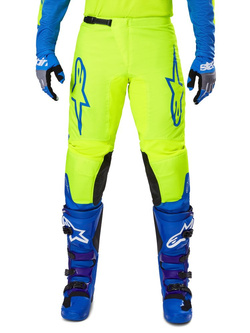 Spodnie cross Alpinestars MX Fluid Haul żółto-niebieskie 