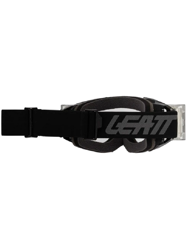 Gogle motocyklowe Leatt Velocity 3.5 Roll-Off Stealth z przezroczystą szybką