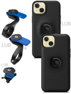 Zestaw rowerowy: etui na telefon iPhone 15 Plus + mocowanie Quad Lock
