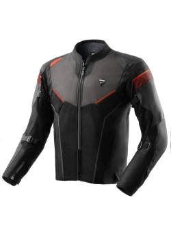 Kurtka motocyklowa tekstylna Rebelhorn Hiflow V czarno-szaro-czerwona