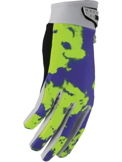 Rękawice cross dziecięce Thor Launchmode Bleach szaro-żółte