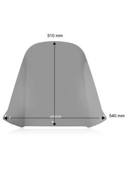 Szyba do skutera WRS Standard Honda CN 250 (87-00) przyciemniana