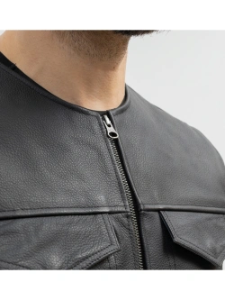 Kamizelka motocyklowa skórzana Broger Blade czarna