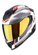 Kask integralny Scorpion Exo-520 Evo Air Lena biało-srebrno-czerwony matowy