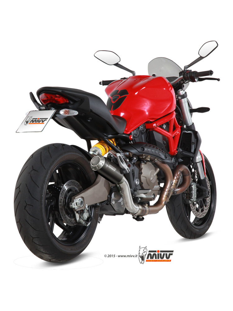 Tłumik motocyklowy Slip-On Line (MK3) MIVV do Ducati Monster 821 (14-17) / 1200 / S (14-16) czarny