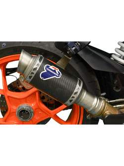 Tłumik Slip-On Termignoni GP Classic stal nierdzewna, włókno węglowe + rura łącząca do KTM Super Duke 1290 R (17-19)