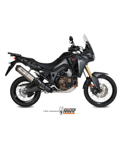 Tłumik motocyklowy Slip-On Line (Oval) MIVV do Honda CRF1000L Africa Twin (16-19) titanium