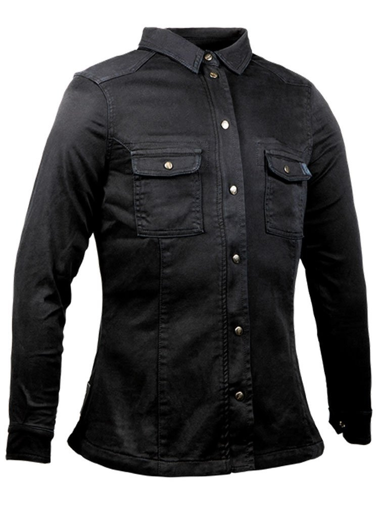 Koszula motocyklowa damska John Doe Motoshirt czarna