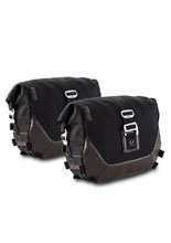 Zestaw sakw bocznych LEGEND GEAR LC1 ze stelażami SLC SW-MOTECH Triumph Thruxton RS (19-25) [pojemność: 2 x 9,8 L] czarno-brązowych