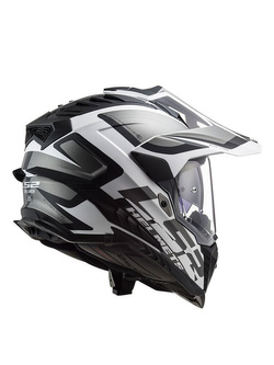 Kask integralny LS2 MX701 Explorer HPFC Alter matowy czarno-biały