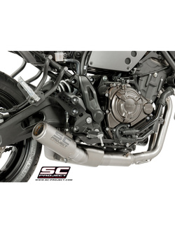 Pełny układ wydechowy 2-1, SC-Project CR-T Titanium - Yamaha XSR 700 [16-20]