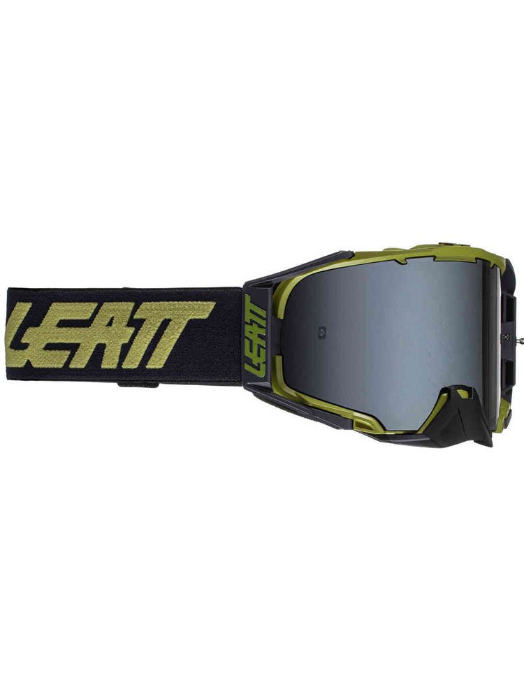Gogle motocyklowe z lustrzaną brązową szybą Leatt Velocity 6,5 Desert ciemnozielone