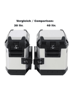 Kufer Hepco&Becker Xplorer 40 srebrny - kufer boczny prawy [pojemność: 40 L]