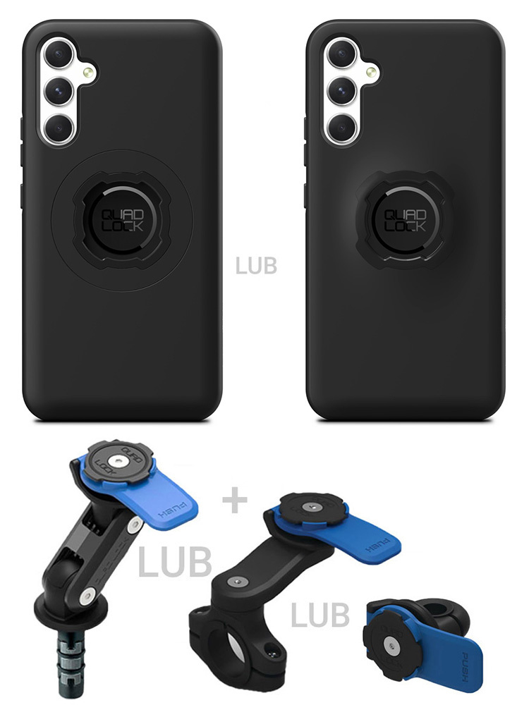 Etui na telefon Samsung Galaxy A34 + mocowanie motocyklowe Quad Lock