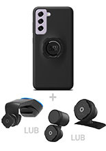 Zestaw do samochodu: etui na telefon Samsung Galaxy S21FE + mocowanie Quad Lock