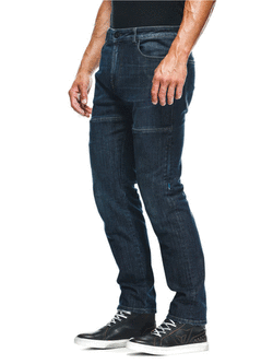 Jeansy motocyklowe Dainese Denim Regular Tex niebieskie