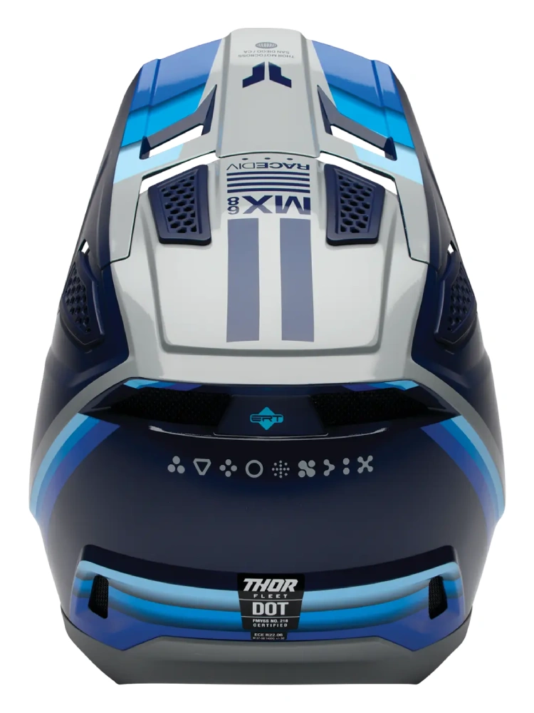 Kask enduro Thor Fleet niebieski