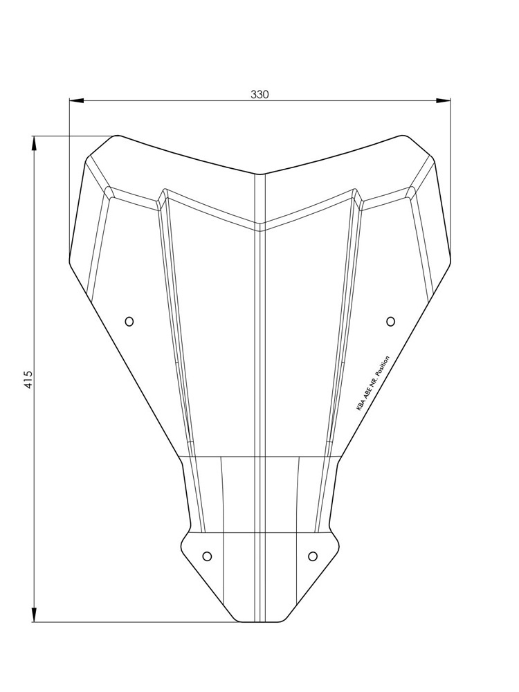 Szyba motocyklowa przezroczysta M Touratech Honda CRF 1100L Africa Twin (19-23)