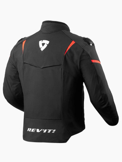Kurtka motocyklowa tekstylna REV’IT! Hyperspeed 2 H2O czarno-fluo czerwona