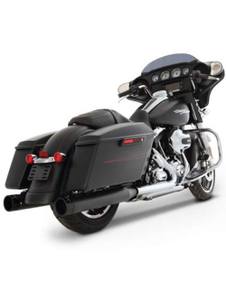 Tłumiki motocyklowe Rinehart Racing 4" do wybranych modeli Harleya Davidsona czarne [95-16]
