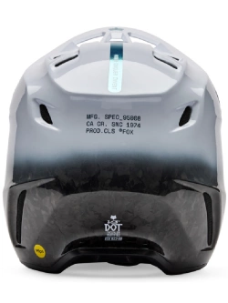 Kask enduro Fox V3 Rs Ghost czarno-biały