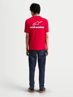 Koszulka z krótkim rękawem Alpinestars Combo Back CSF czerwona