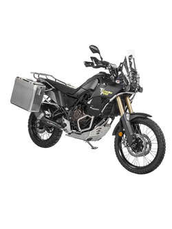 Zestaw: kufry boczne srebrne Zega Mundo + stelaże srebrne Touratech Yamaha Tenere 700 / World Raid (31+38L)