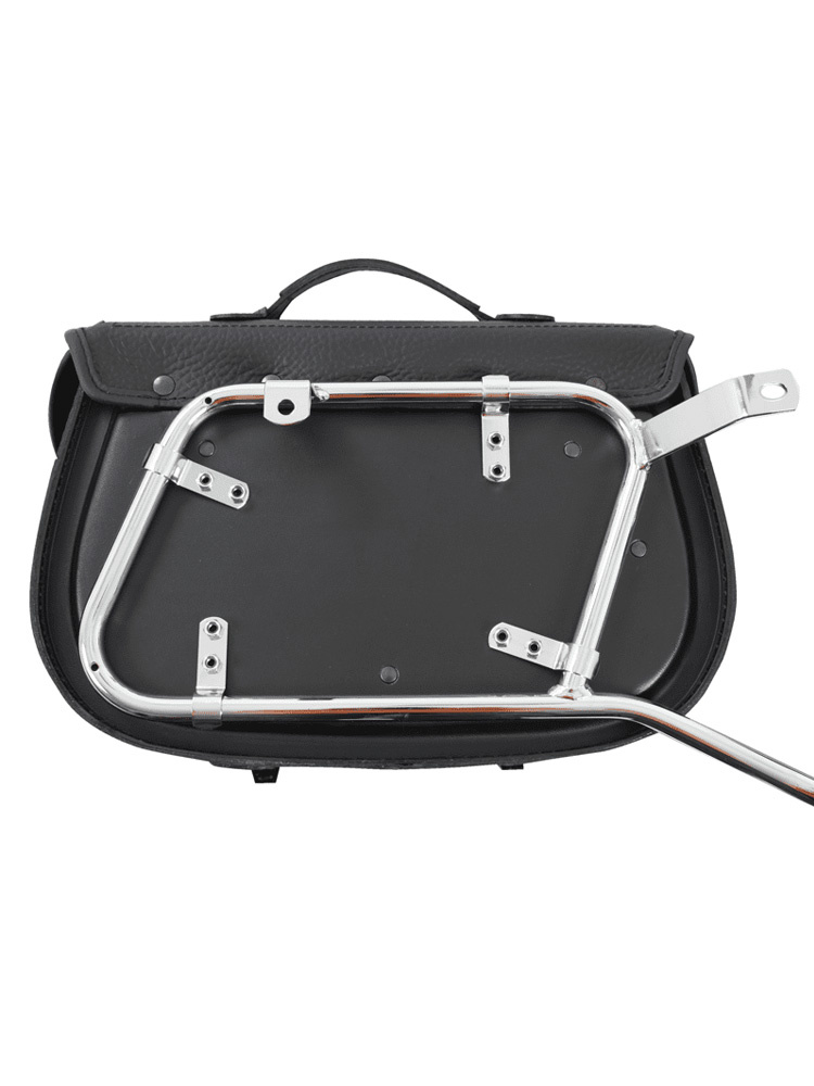 Sakwa skórzana lewa Ivory Hepco&Becker (pojemność: 21L) czarno-beżowa