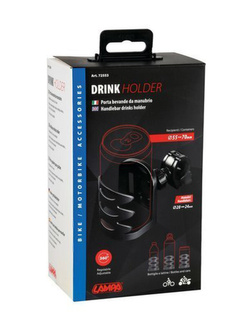 Uchwyt na napój z mocowaniem do kierownicy Lampa