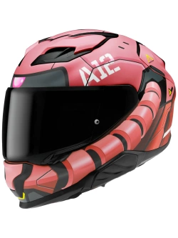 Kask integralny HJC F71 Zaku Bandai Namco różowo-czarny